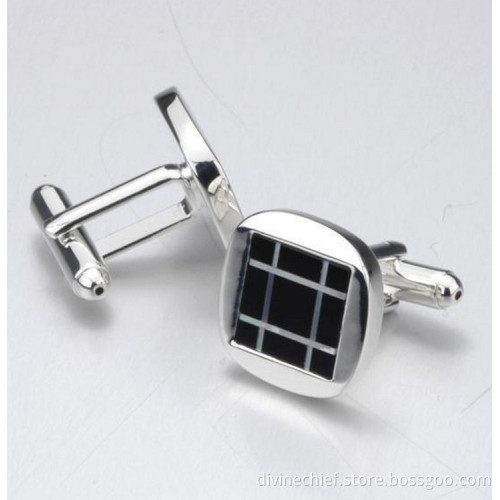 High Quality Polishing Sterling Silver Cufflinks For Men